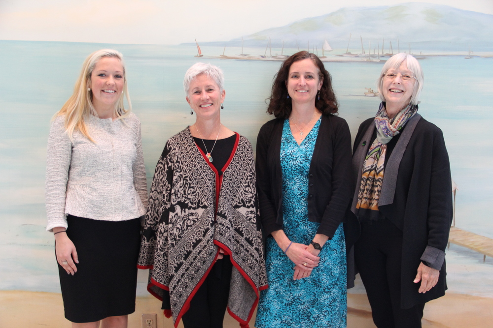  Meghan Jensen of the Water Council, Ann Brummitt of Milwaukee Water Commons, Karen Sands of Milwaukee Metropolitan Sewerage District, and Lynde Uihlein. Milwaukee's water community is very collaborative. 